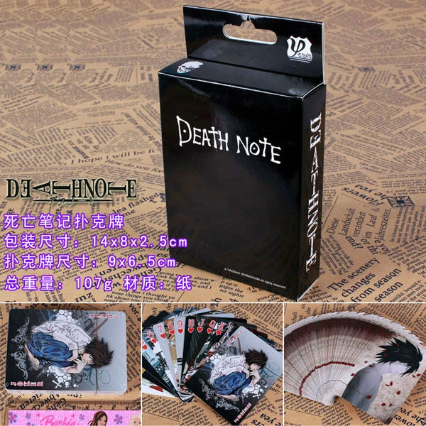 Anime Death Note Toys Poker for Collection Yagami Light Misa L Lawliet Character Deck PK0014B