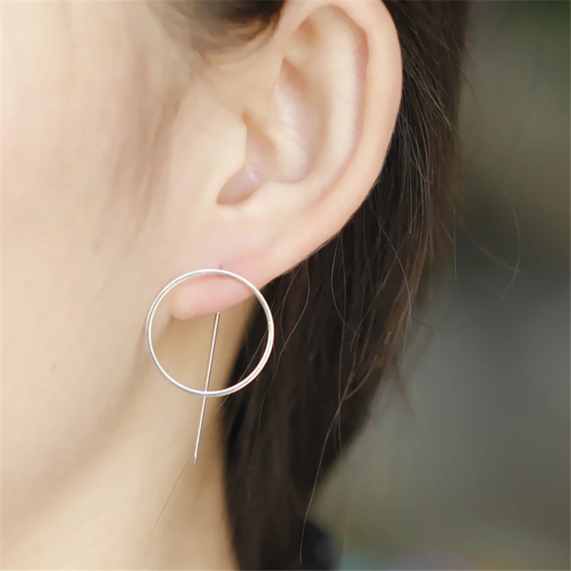 Line accessories wholesale minimalist handmade earrings fashion stud earrings ms popular earrings beautiful gift