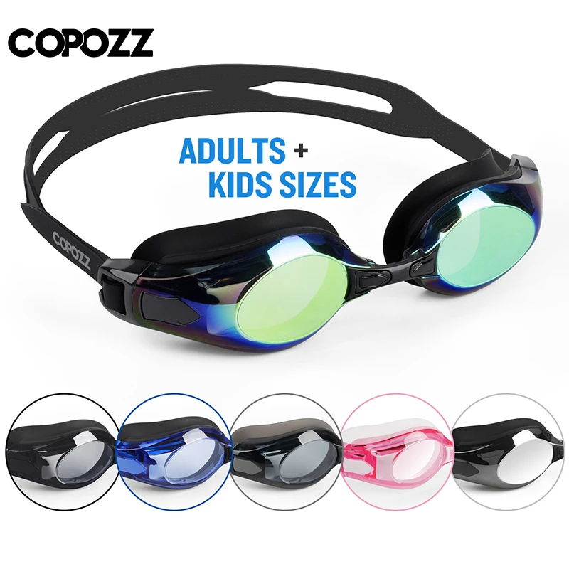 COPOZZ Myopia Swimming Goggles Men Women Adult 0 -1.5 to -8 Double Anti fog UV Protecion Swimming Glasses Pro Diopter Zwembril