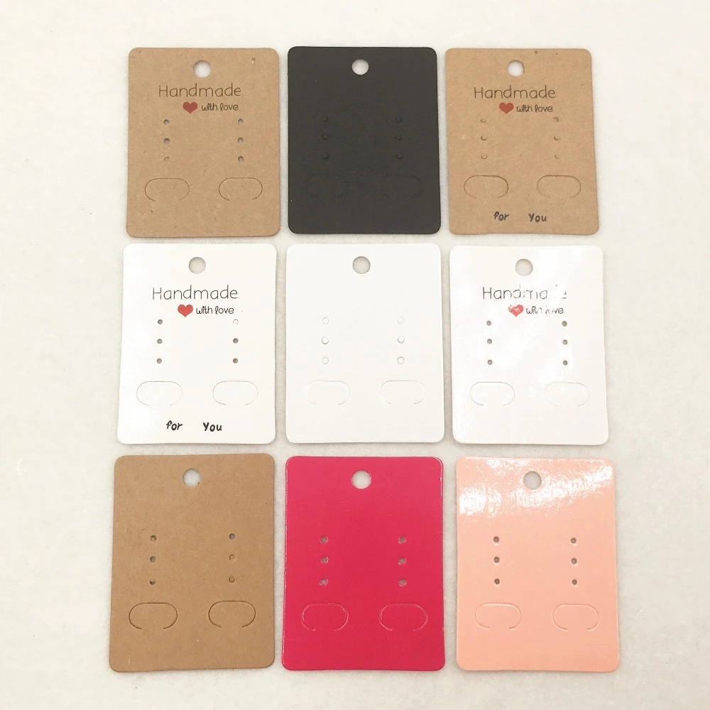 20pcs 6.5x5cm Paper classic earring cards,handmade jewelry accessories displays cards,Earring accessories packing card