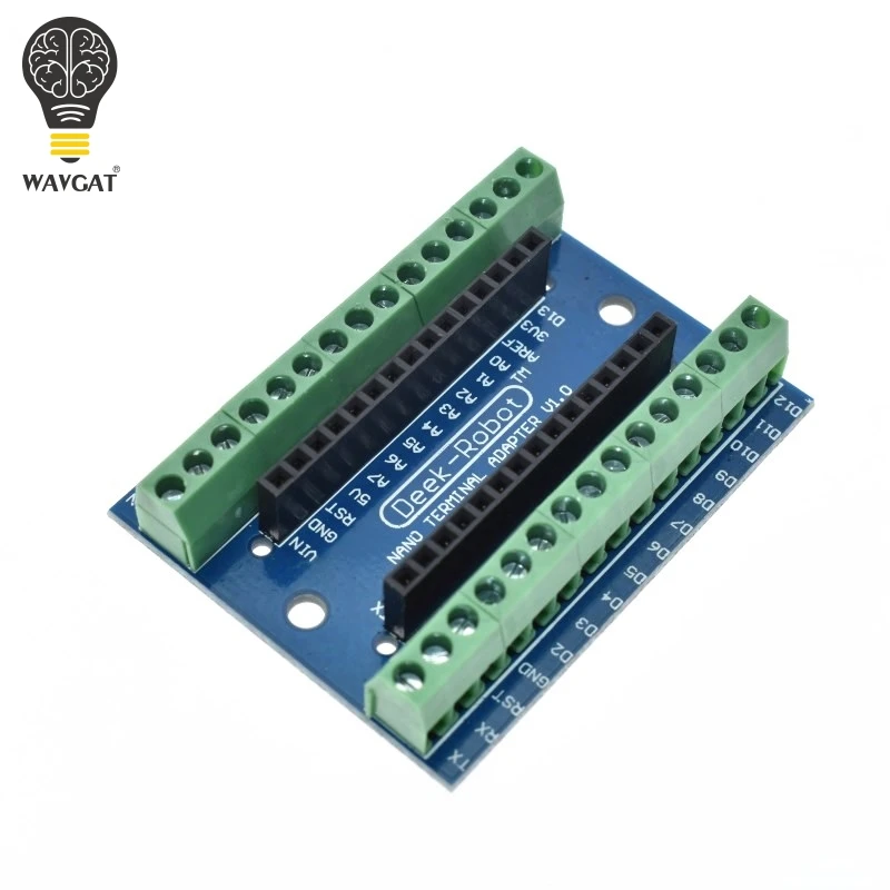 WAVGAT Standard Terminal Adapter Board For Arduino Nano 3.0 V3.0 AVR ATMEGA328P ATMEGA328P-AU Module Expansion Shiled Module