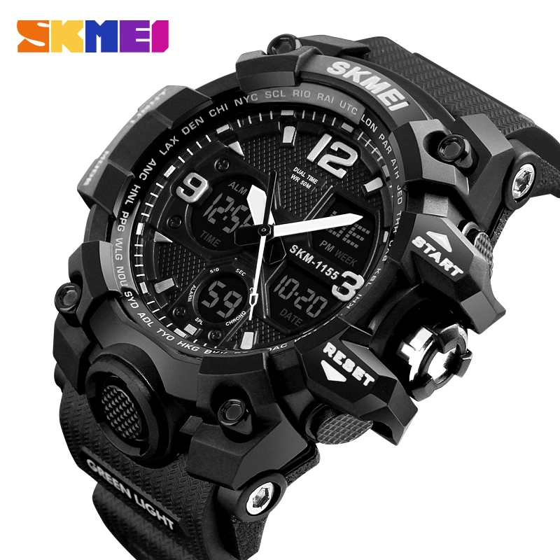 Men Watches Military Sports Watch Men Top Brand Luxury SKMEI Men's Quartz Digital Casual Outdoor 50M Waterproof Wrist Watch