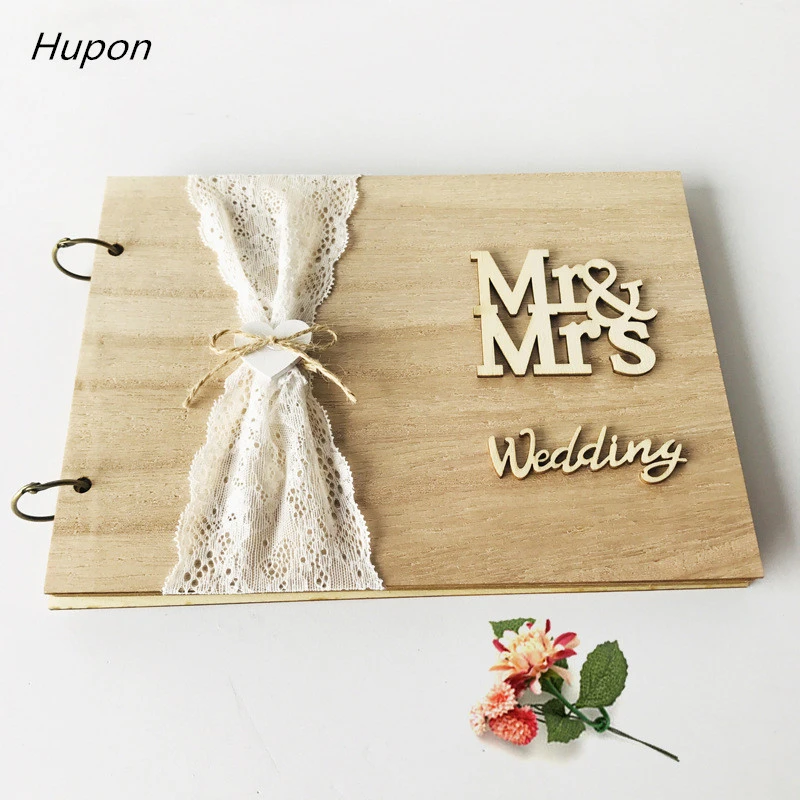 20/30 Pages Wedding Guest Book Wedding Decoration Rustic Sweet Wedding Guestbook Wedding Favors Gifts for Guests mr mrs mariage