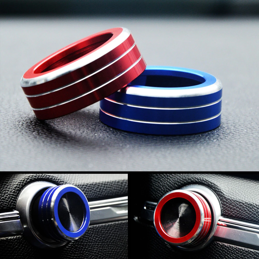 Car Volume Knob Decoration Ring Sticker For Peugeot 308 GT SW T9 II MK2 GTi Accessories Car Audio Switch Trim Cover Car Styling