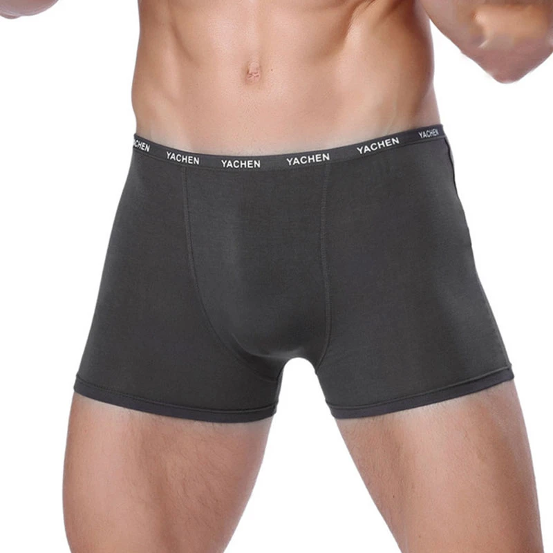 4pcs/lot New Sexy Men Boxer Soft Breathable Underwear Male Comfortable Solid Panties Underpants Cueca Boxershorts Homme For Men
