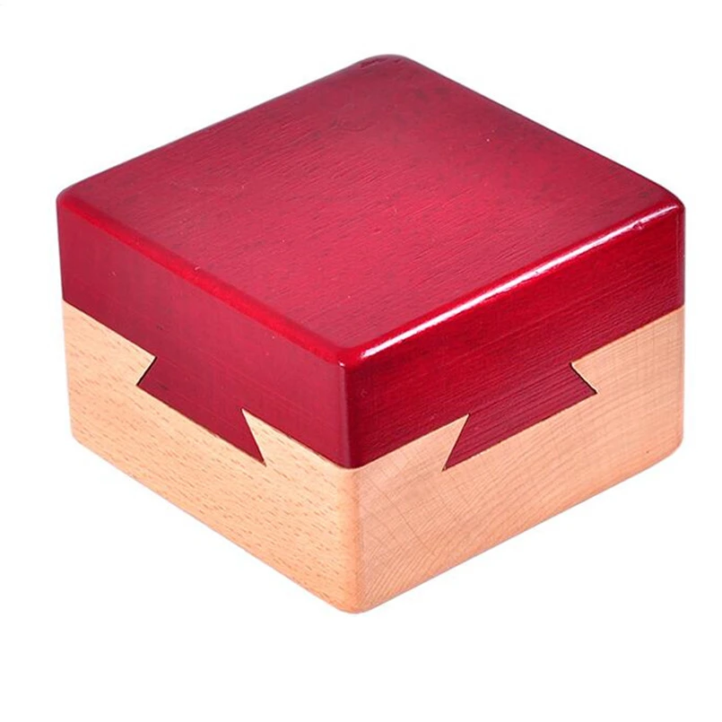 High Quality Wooden Magic Box Puzzle Game Luban Lock  For Children Adult Educational Toys Brain Teaser Game