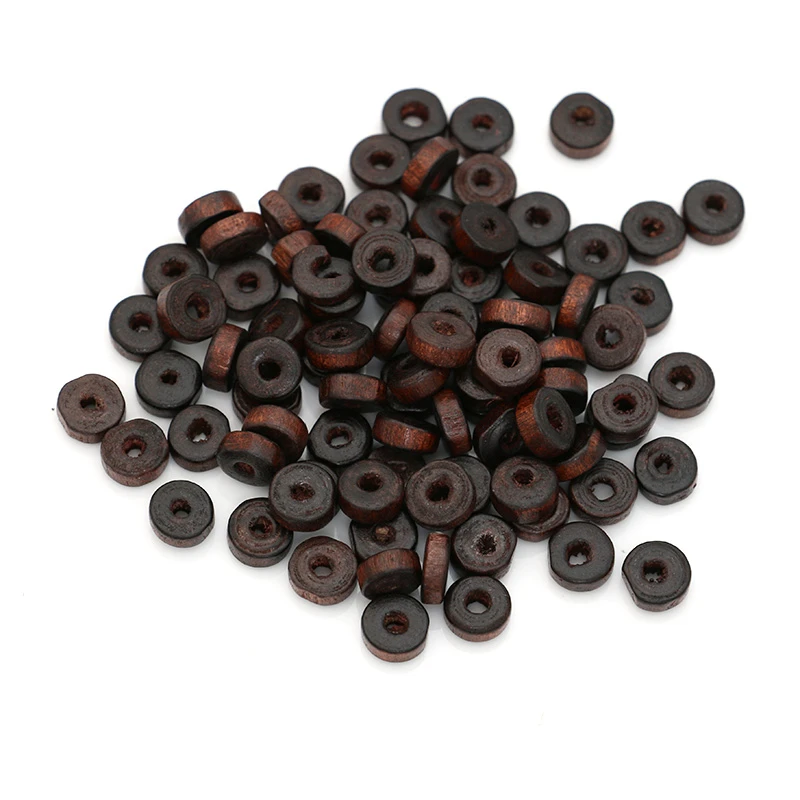 JAKONGO 250pcs Round Spacer Wooden Loose Beads for Jewelry Making Bracelet Necklace Accessories DIY Handmade Craft 8mm
