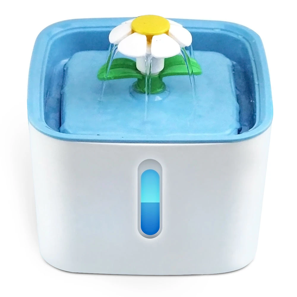 Cute Automatic Pet Cat Water Fountain LED Electric USB Dog Cat Pet Mute Drinker Feeder Bowl 2.5L Pet Drinking Fountain Dispenser