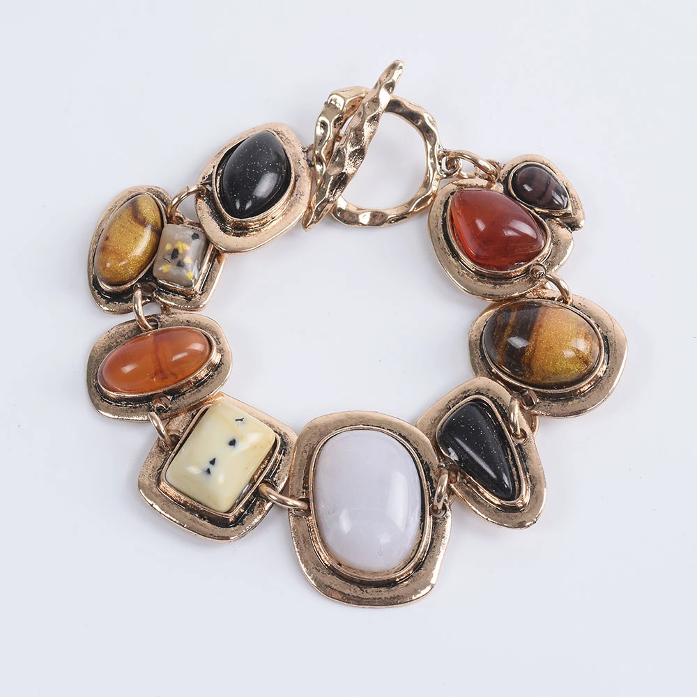 2021 New ZA Indian Vintage Bracelets Jewelry Women Bohemian Ethnic Statement Bracelet Female Charm Retro Bracelets For Women