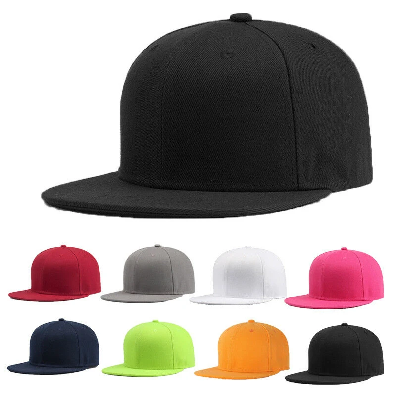 Mens Women Baseball Cap Hip-Hop Hat Multi Color Adjustable Snapback Sport Unisex