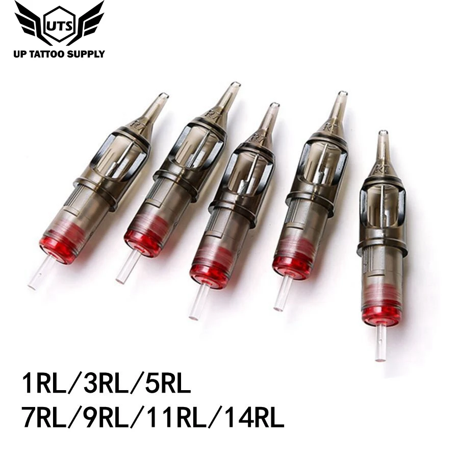 10pcs Tattoo Needles Cartridge RL Disposable Sterilization Permanent Makeup Eyeliner Tattoo Cartridge Machine Supplies 3RL 5RL