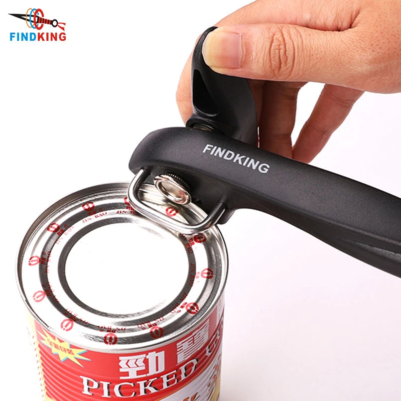 FINDKING 2021 Best Cans Opener Kitchen Tools Professional handheld Manual Stainless Steel Can Opener Side Cut Manual Jar opener
