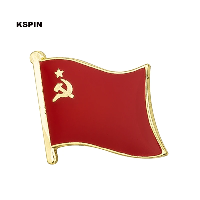 USSR Flag Lapel pin Badges On A Pin Brooch Jewelry Rozetten Papier KS-0145