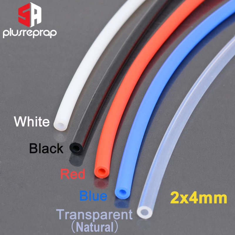 1 Meter 2x4mm ID 2mm OD 4mm PTFE Tube for 3D Printer Parts Pipe Bowden J-head 1.75mm Filament Guide Tube