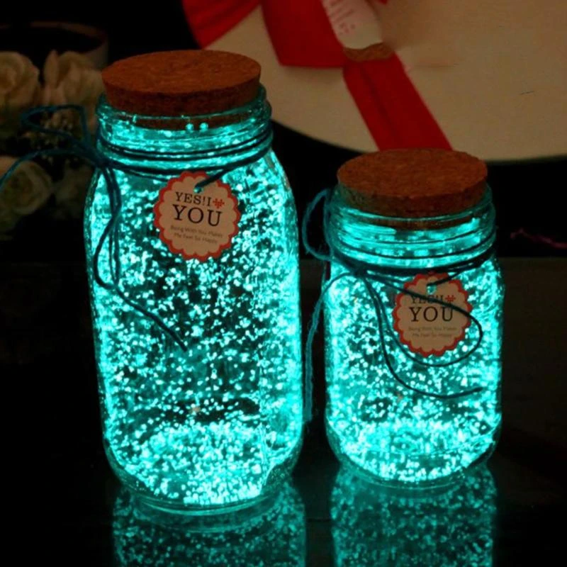 Glow In The Dark 10g Luminous Party DIY Bright Noctilucent Sand Paint Star Wishing Bottle Fluorescent Particles Kid Gift