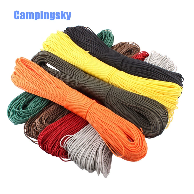 Paracord 2mm one stand Cores Paracord for Survival Parachute Cord Lanyard Camping Climbing Camping Rope Hiking