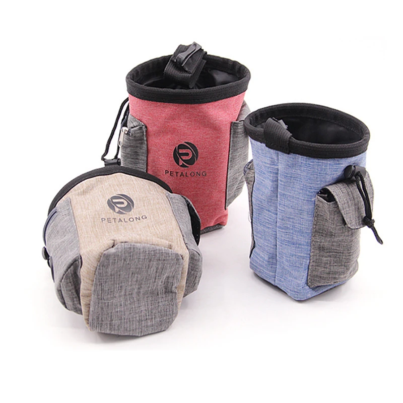 Pet Treat Bag Dog Training Carrier Bag Portable Detachable Doggie Pet Feed Pocket Pouch Puppy Snack Reward Waist Bag