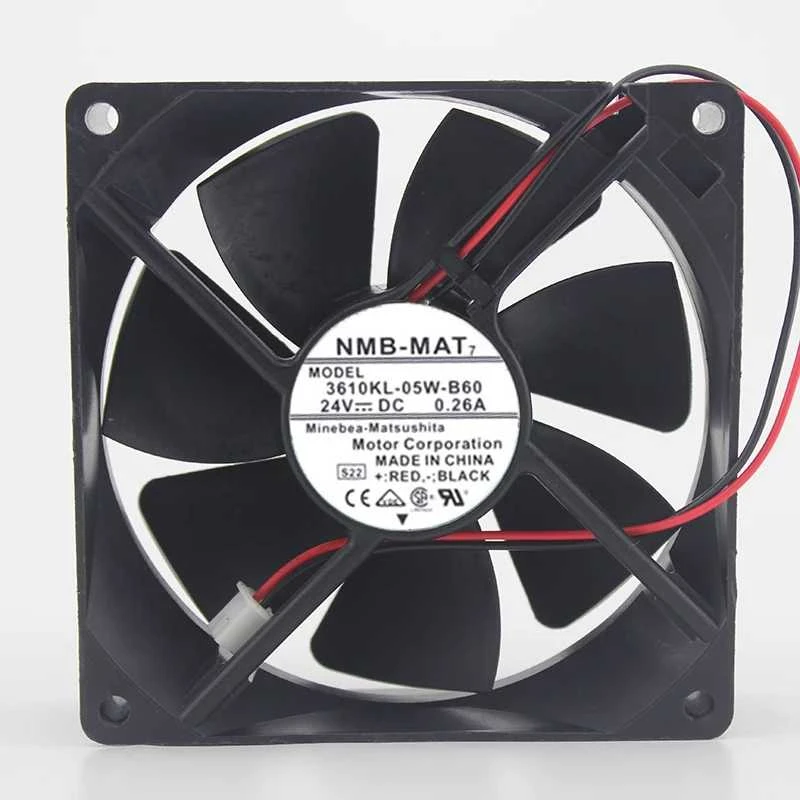 Fan 24V For NMB 9225 3610KL-05W-B60 0.26A inverter dual ball bearing cooling fan 92*92*25mm