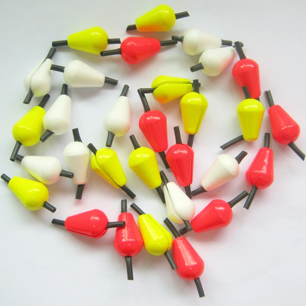 Aventik 10pcs/pack Float Foam Tear Drop Strike Indicator For Fly Fishing