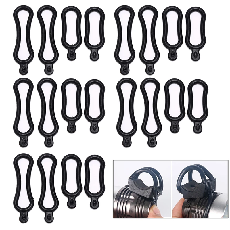 10PCS/ 5 pair Headlamp Installation Mount O-Ring Rubber O Ring Sealing Kit For LED Bicycle Light 2 Sizes