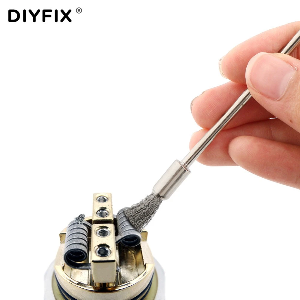 DIYFIX 10cm RDA Brush Coil Cleaner Electronic Cigarette Brush Heating Wire Coils Cleaning Brush for RBA RTA RDA Atomizer Tank