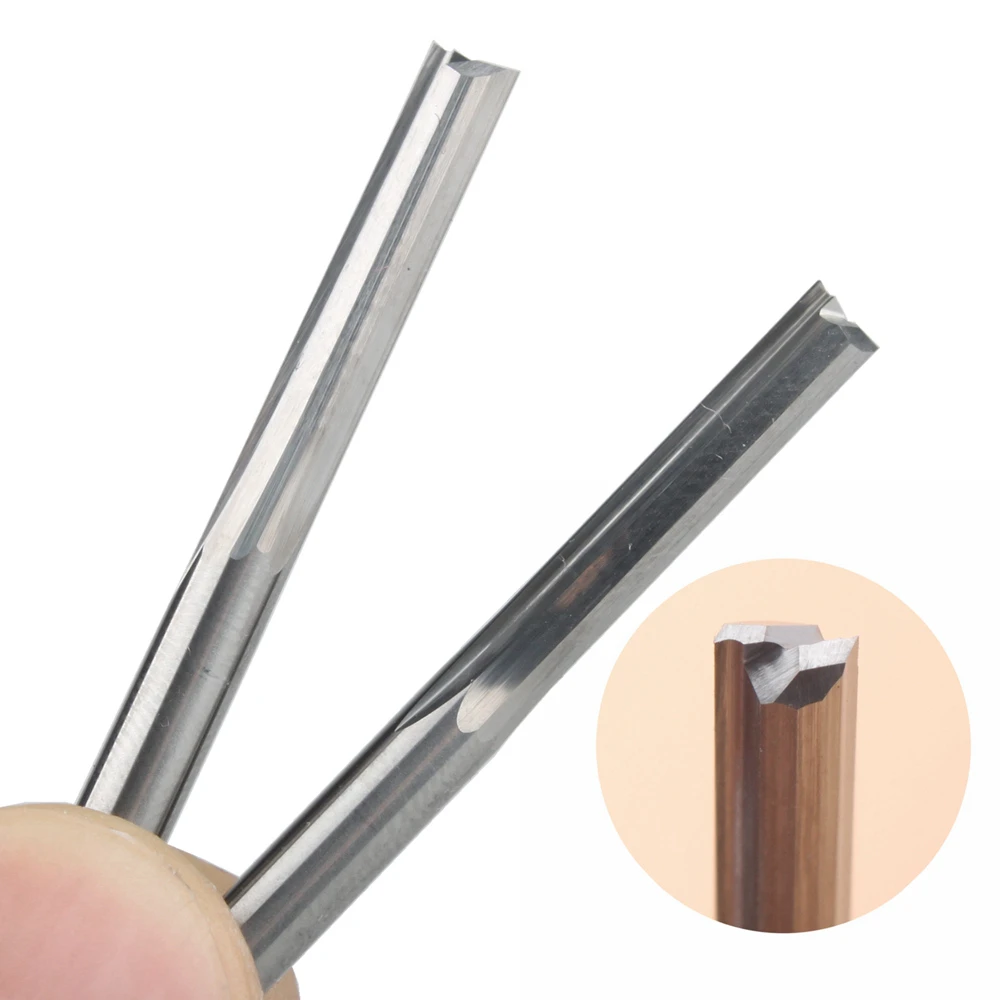 10 pcs 4*22mm Two Flutes Straight Bits,Wood Cutters,CNC Solid Carbide CNC Router Bit,Router Cutters