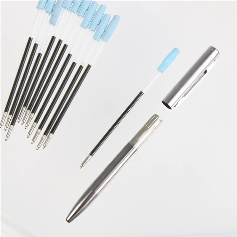 5pcs Advanced Black and Blue ink Refill ink 0.5mm Nib Ball point Pen Suitable for types of Mini Metal Ballpoint Pen