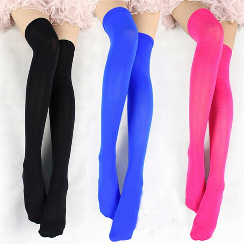 13colors Candy color Stockings Sexy Christmas Stylish Ladies Womens Silk Stockings Nightclubs Pantyhose Elastic Long stocks