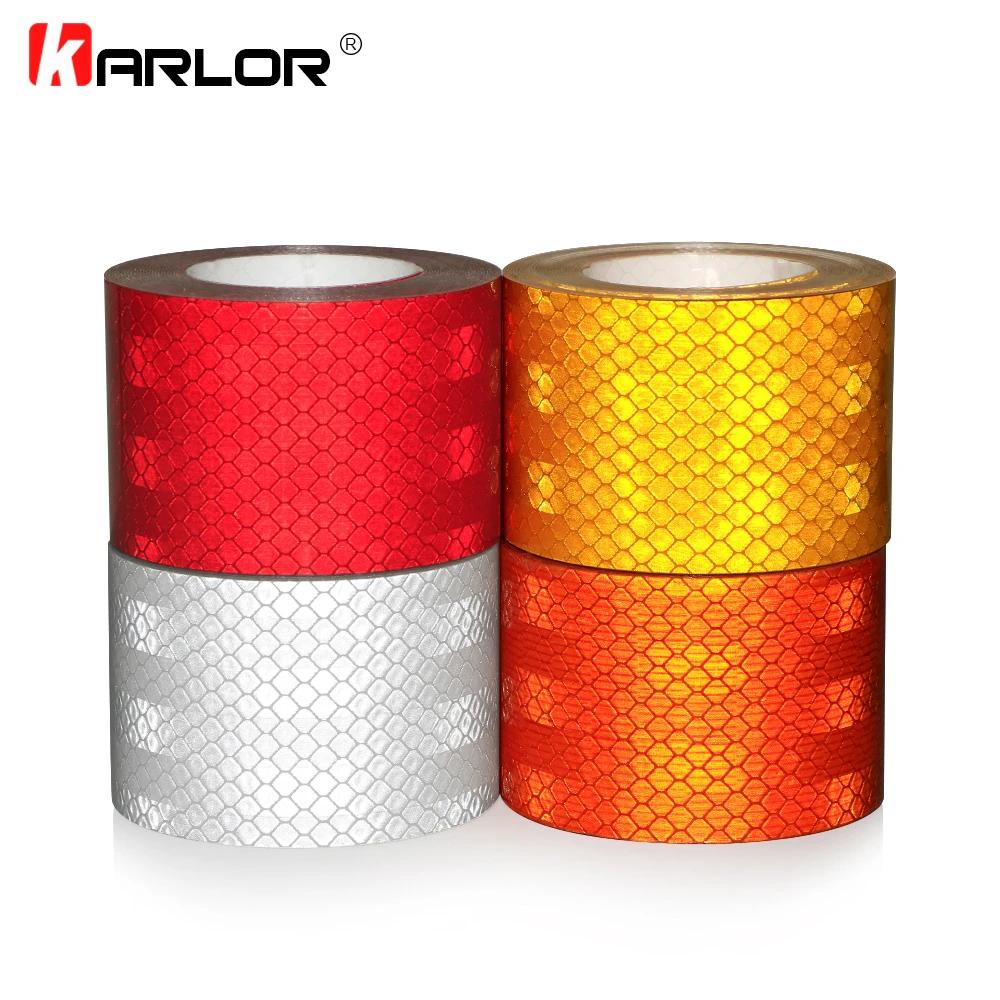 High quality 5x200cm Car Reflective Tape Stickers Auto Motorcycle Safety Reflective Material Film Warning Tape Car Styling