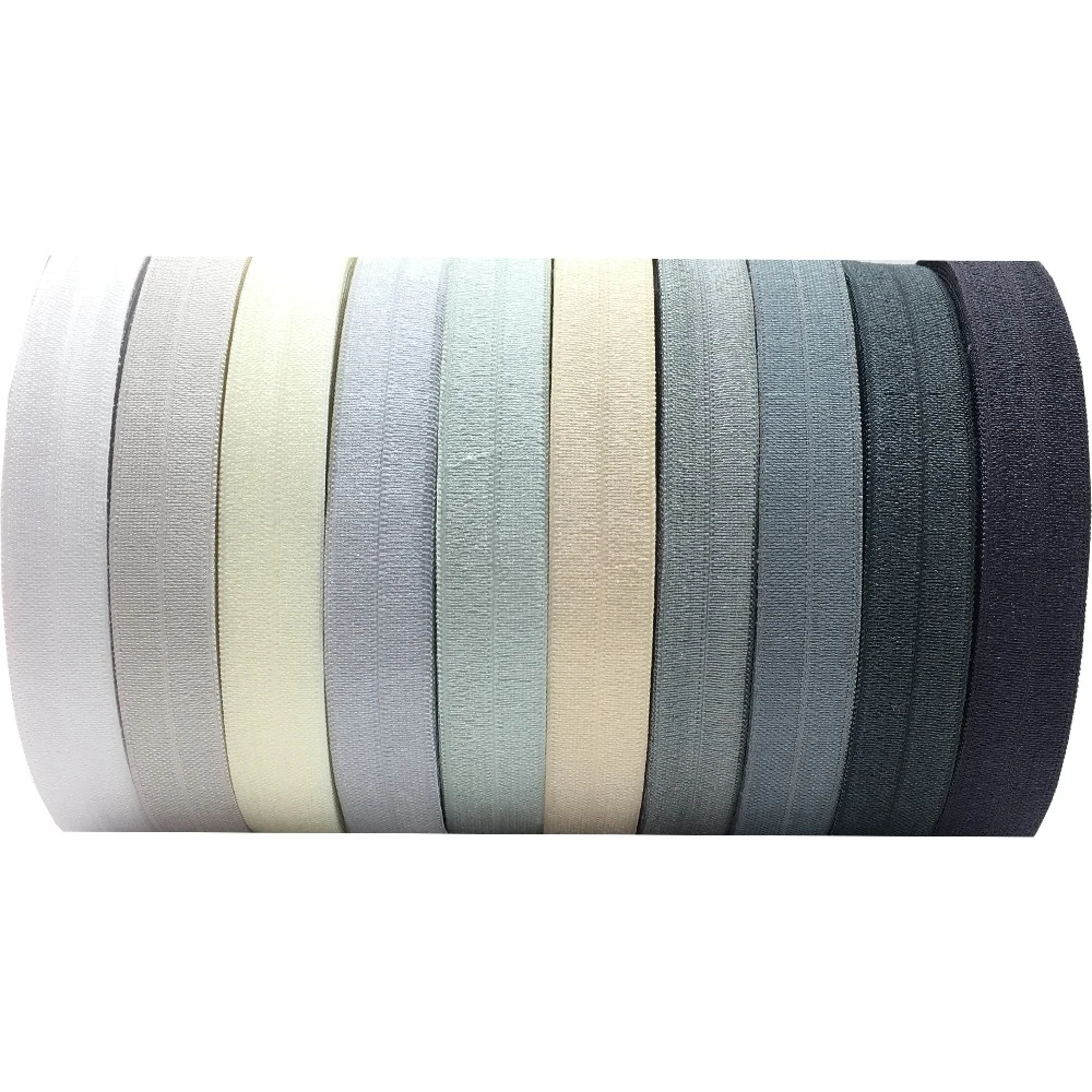 10Y/lot 57 Colors Solid Fold Over Elastic 16mm Plain FOE Ribbon for Hair Tie Bracelet DIY Head wear Gift Webbing