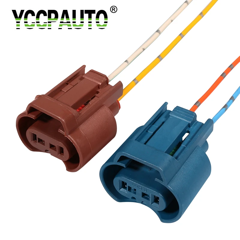 YCCPAUTO 2Pcs H8 H11 Socket Wiring Harness 9005 HB3 9006 HB4 Holder Connector Auto Car Headlight Fog Lamp Base