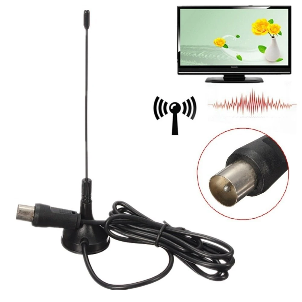 kebidumei Mini HDTV Antenna Indoor Signal Receiver Aerial Booster 5dBi DVB-T/T2 Freeview HDTV Digital CMMB Televison Receivers