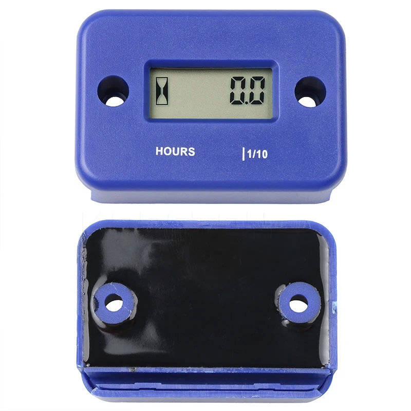 3 colors Digital Hour Meter  LCD Display for Bike Motorcycle ATV Snowmobile Marine Boat Ski Dirt Gas Engine Timer