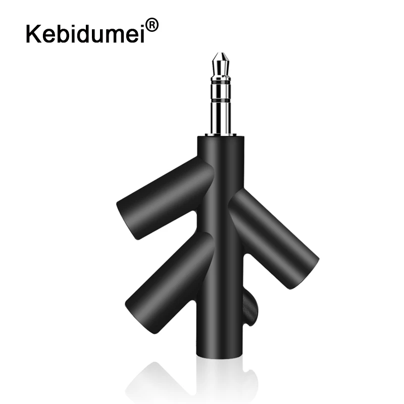 Smartphone Player Audio Cables 3.5mm Earphone Adapter 1Male to 2 4 Female Jack Adapter Plug Stereo Headphone Splitter for PC/MP3