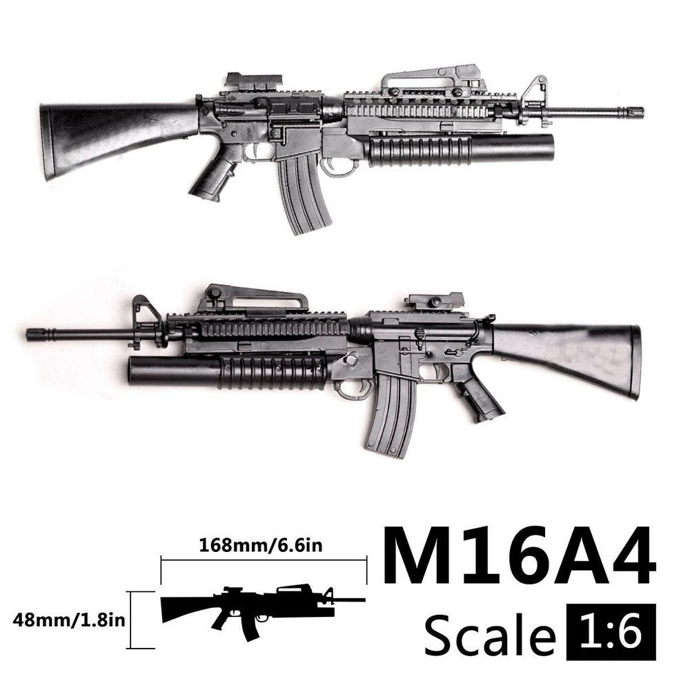 1/6 Scale M16A4 Toy Gun Model Puzzles Building Bricks Gun Rifle PUBG Mobile Gun