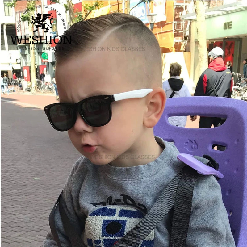 Sunglasses Kids Polarized Children Classic Brand Designer Eyeglasses Rivet TAC TR90 Flexible Safety Frame Shades For Boy Girl