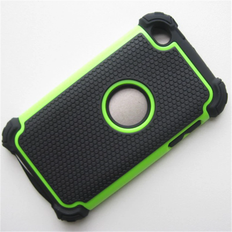 Football Grain Plastic Armor Case Shockproof Cover For iPod Touch 4 4th Back Capas