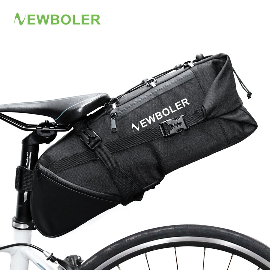 NEWBOLER 2020 Bike Bag Bicycle Saddle Tail Seat Waterproof Storage Bags Cycling Rear Pack Panniers Accessories 10L Max