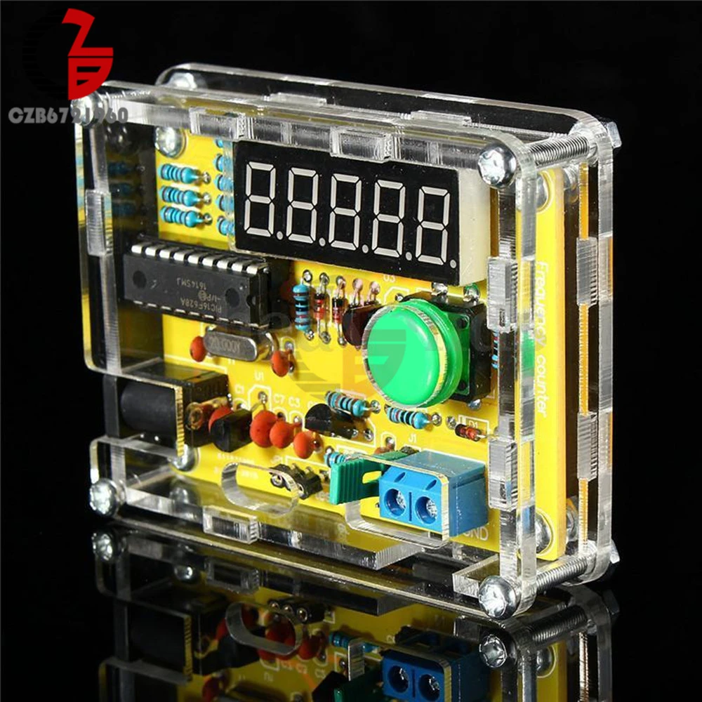 DIY Kits 1Hz-50MHz Crystal Oscillator Tester Frequency Counter Meter + Case New