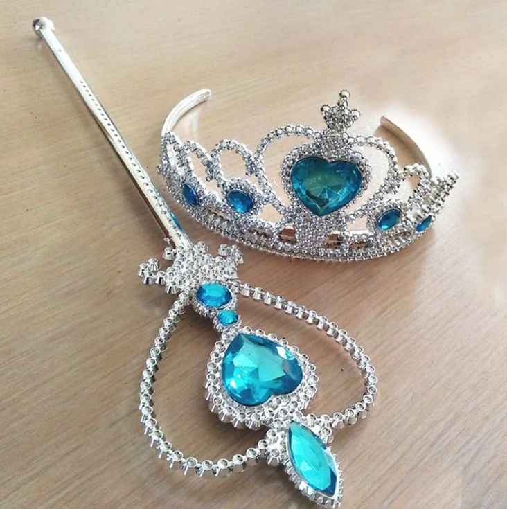 2018 Girls Princess Crown Hair Accessories Bridal Crown Crystal Diamond Tiara Hoop Headband Hair Bands For Kids Party Hairbands