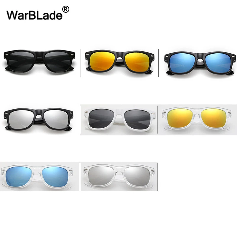 WarBLade Fashion Kids Sunglasses Children Boys Girls Sunglass UV 400 Protection Rivet Gafas Anti-uv Baby Sun-shading Eyeglasses