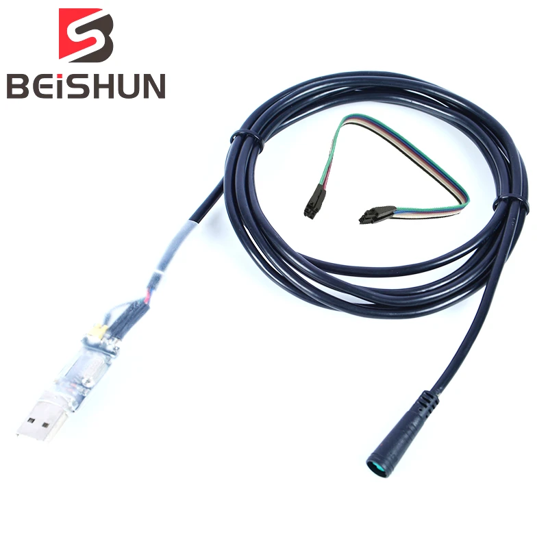 Bafang USB Programming Length 2M Cable for 8fun / BBS01B BBS02B BBSHD Mid Drive Center Programmed Cable With colored lines