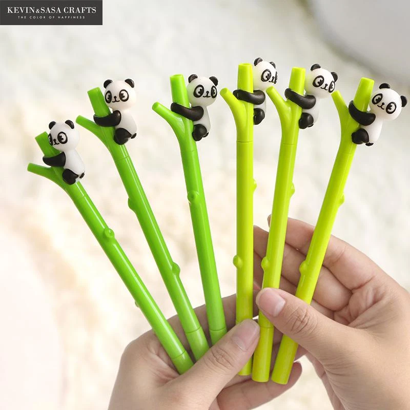 2Pcs/Set Gel Pen Panda Pen Stationery Kawaii School Supplies Gel Ink Pen School Stationery Office Suppliers Pen Kids Gifts Tools