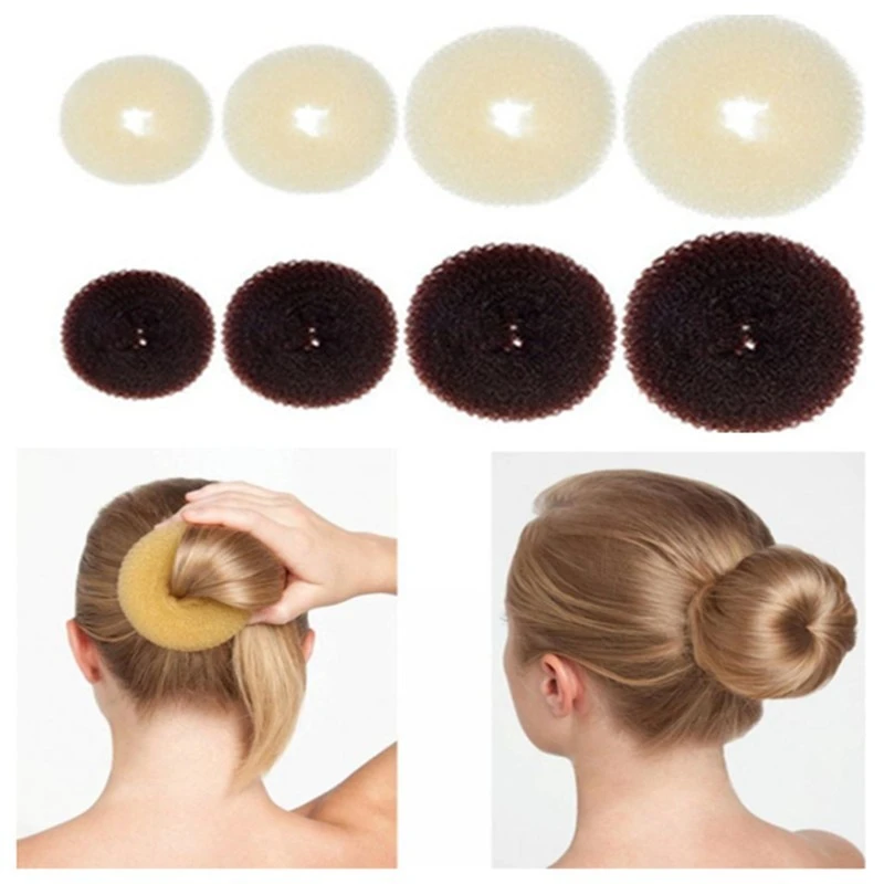 Hair Bun Maker Donut Magic Foam Sponge Easy Big Ring Hair Styling Tools  Accessories For Girls Wholesale Hair Donut Braider