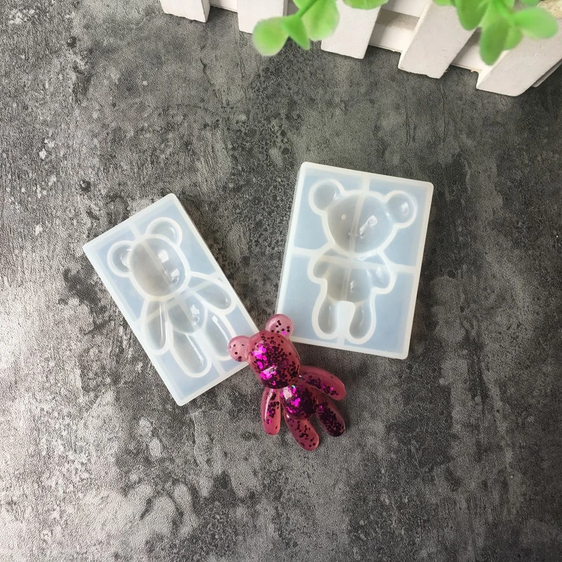 Bear Type DIY Silicone Mould Resin Necklace Craft Jewellery Making Mold resin molds for jewelry