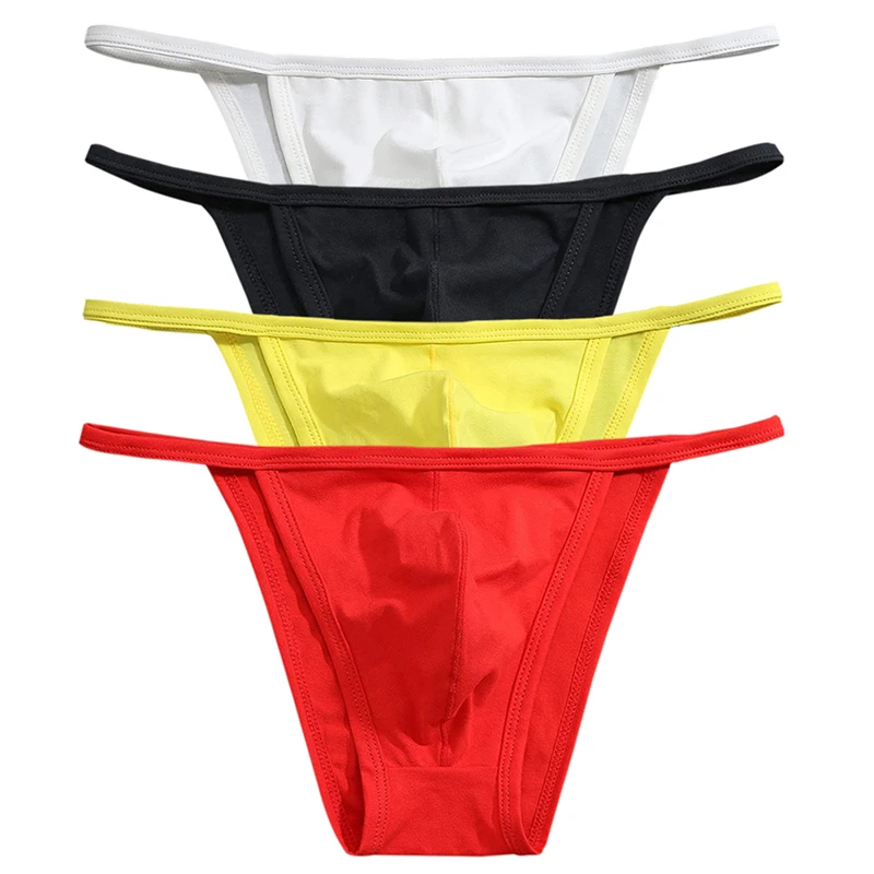 Sexy Designed Low Rise Bikini Briefs Men Underwear Translucent Penis Pouch Underwear Gay Sleepwear Small Briefs Contton New Hot