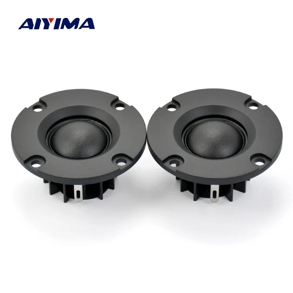 AIYIMA 2 inch 4/6/8 Ohm 15W Dome Silk Film Tweeters Audio Loudspeakers Neodymium Hifi Treble 20 Cores Mini Portable Speaker 2PCS