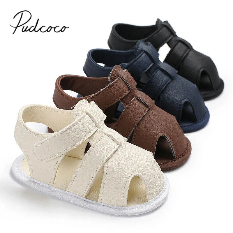 2019 Baby First Walkers Baby 0-18 months Boy Girl Slippers Toddler Kids Nursery School Summer New Leather Shoes