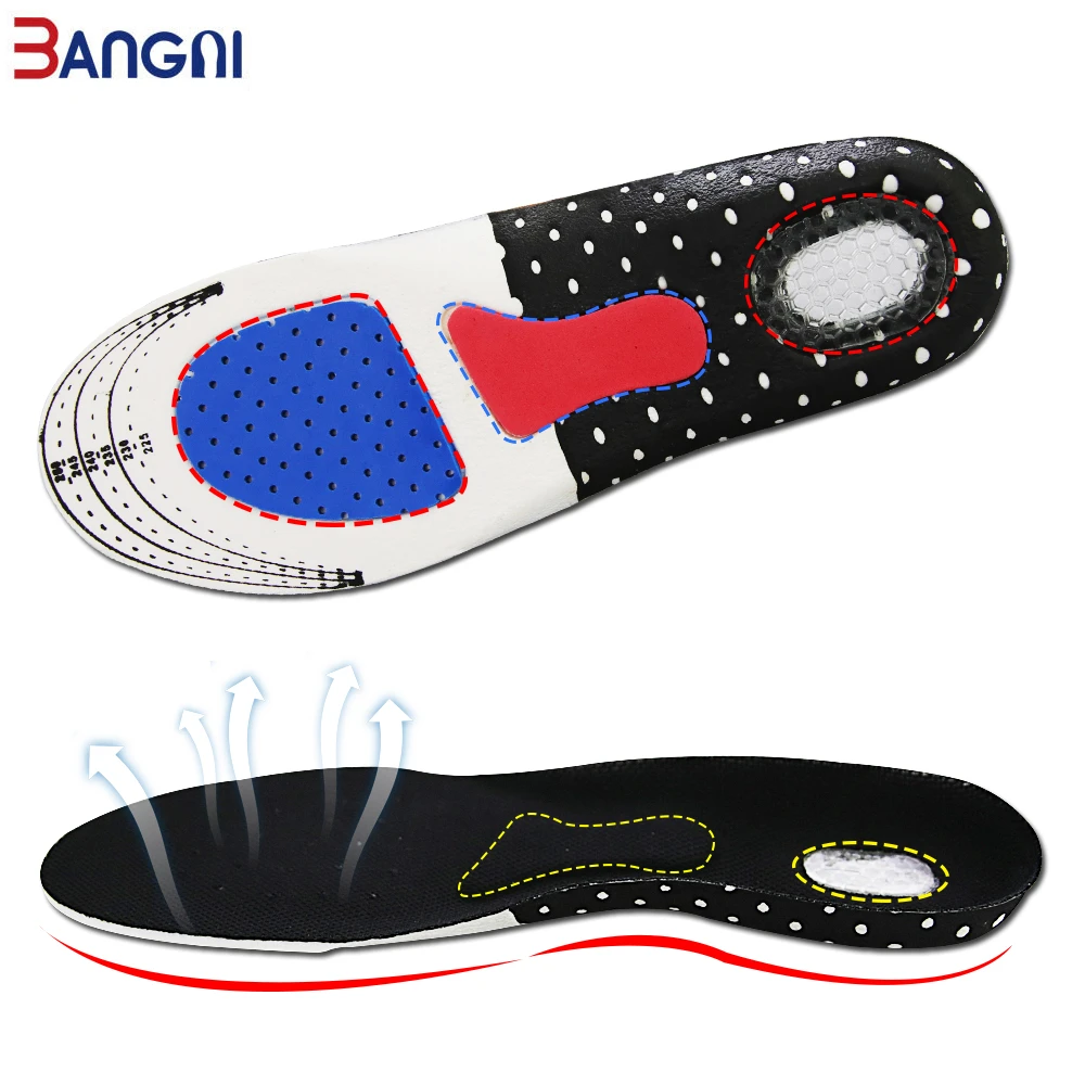 3ANGNI Orthopedic Insoles Orthotic Arch Support Flat Feet Pad Sport Basketball Gel Insert Cushion for Men Women Shoes Insoles