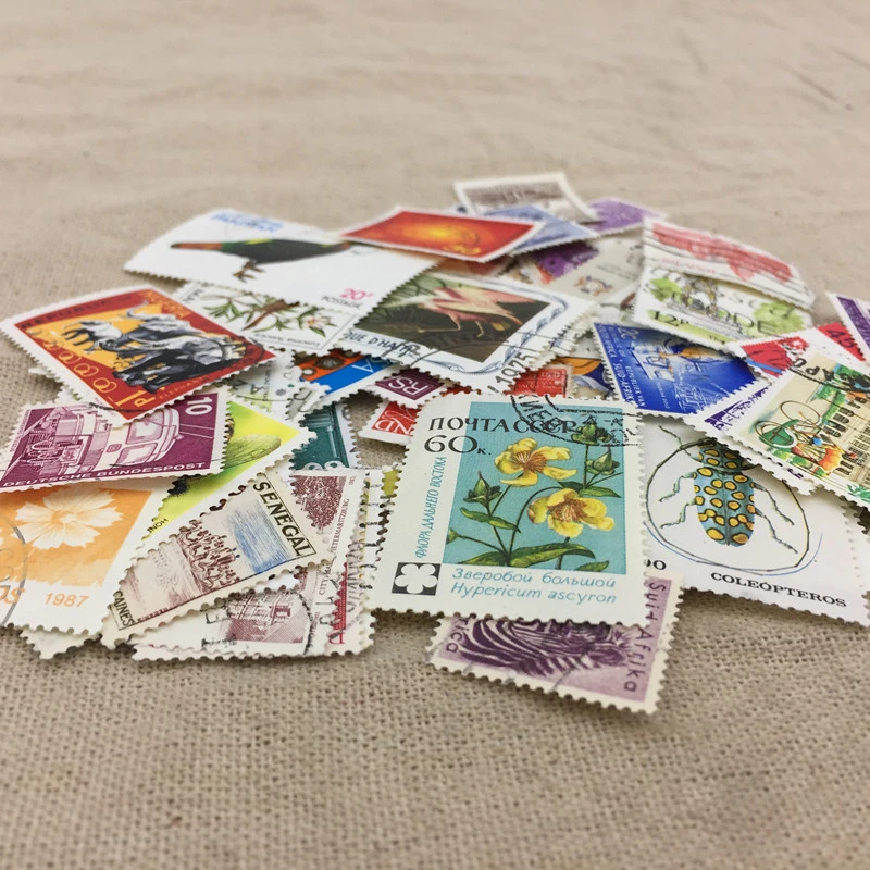 100 Pcs / lot Postage Stamps Good Condition Used With Post Mark From All The World Wide For Collecting Gift